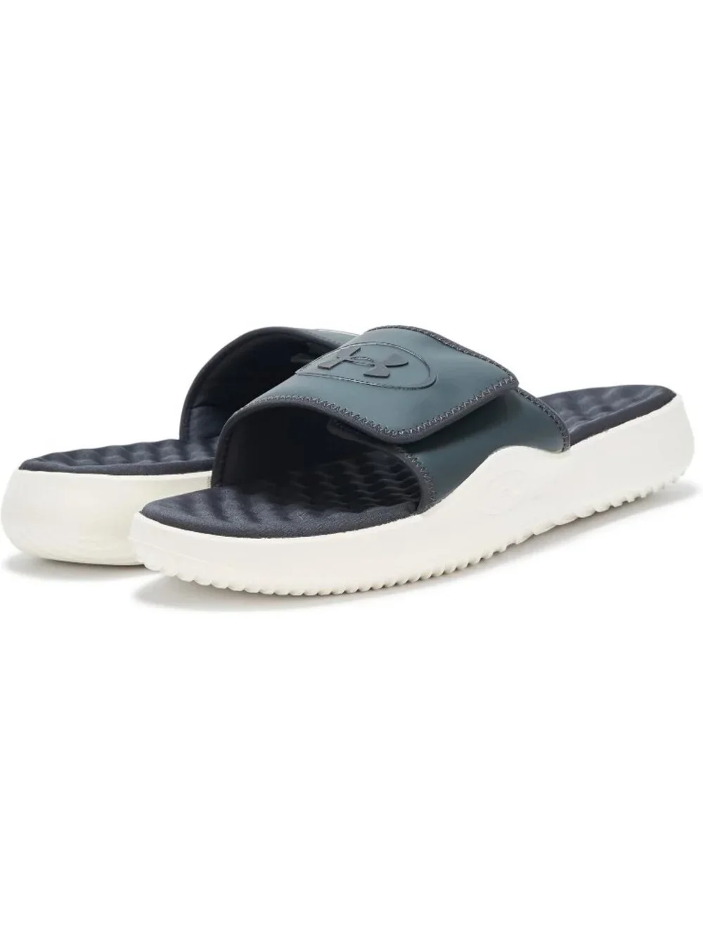Mens Galaxy Black Ignite Pro Slide Comfort Soft Rubber Slip On Flat Sandal Shoes